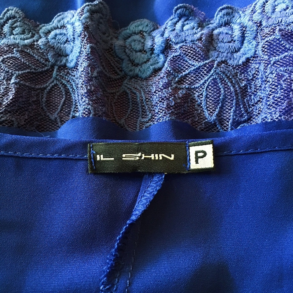 Blue Blouson Dress - Picture 5 of 6